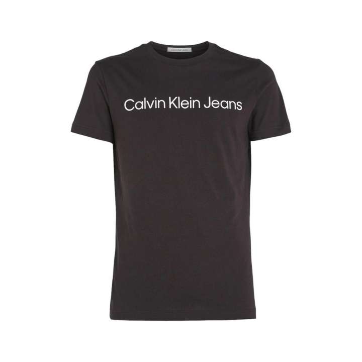 Priser på Calvin Klein Jeans Black Cotton T-Shirt