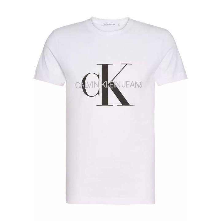 Priser på Calvin Klein Jeans White Cotton T-Shirt