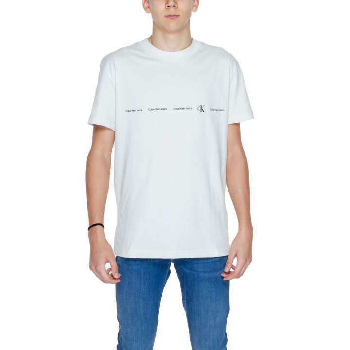 Priser på Calvin Klein Jeans Green Organic Cotton T-Shirt