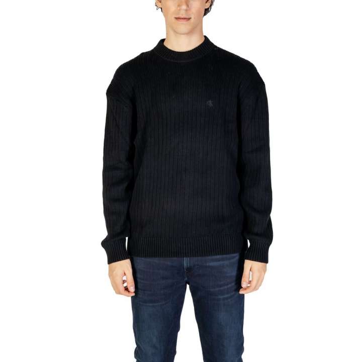 Priser på Calvin Klein Jeans Black Cotton Sweater