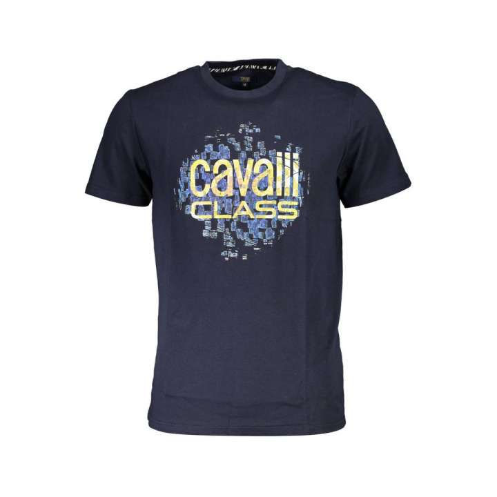 Priser på Cavalli Class Blue Cotton T-Shirt