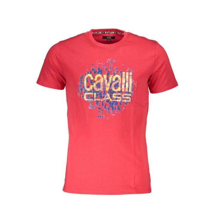 Priser på Cavalli Class Red Cotton T-Shirt