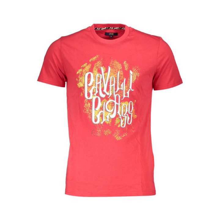 Priser på Cavalli Class Red Cotton T-Shirt