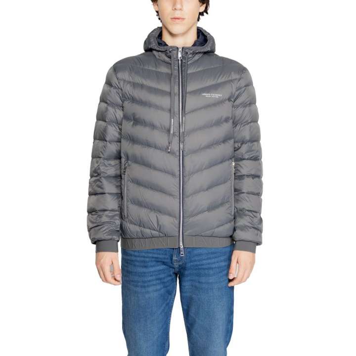 Priser på Armani Exchange Gray Polyester Jacket