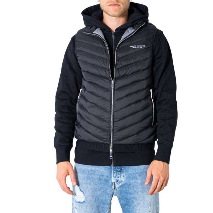 Priser på Armani Exchange Black Polyester Jacket