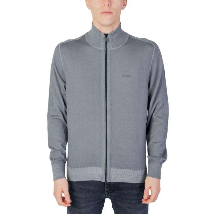 Priser på Hugo Boss Gray Wool Cardigan