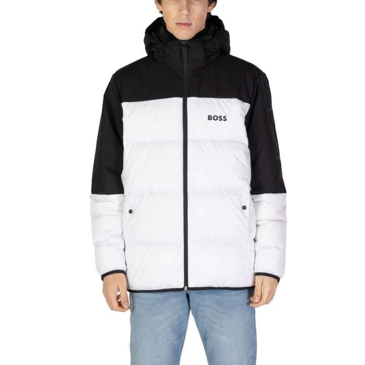 Priser på Hugo Boss White Recycled Polyester Jacket