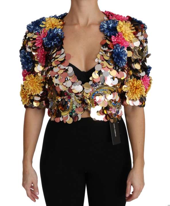 Priser på Dolce & Gabbana Enchanted Sicily Crystal-Embellished Short Jacket