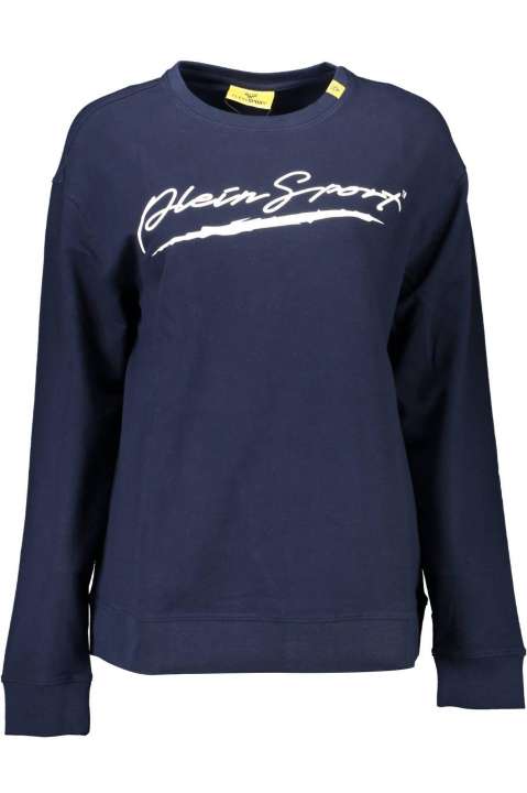 Priser på Plein Sport Blue Cotton Women Sweater