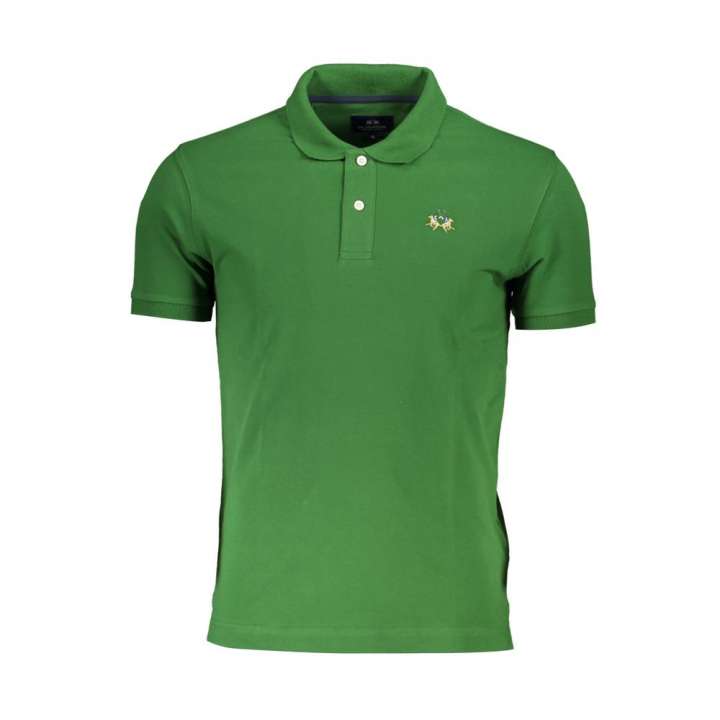 Priser på La Martina Green Cotton Men Polo Shirt