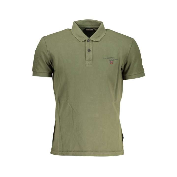 Priser på Napapijri Green Cotton Men Polo