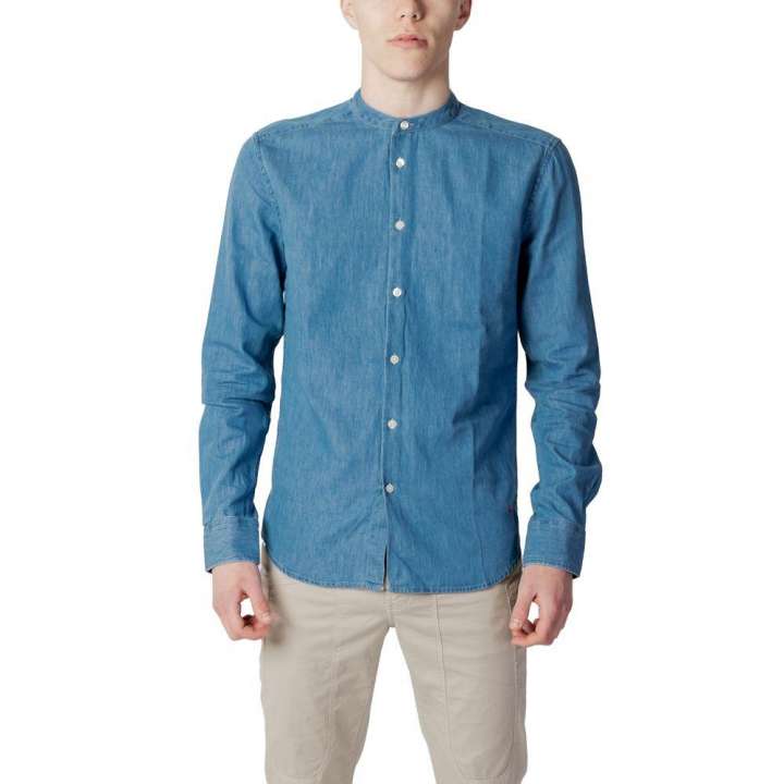 Priser på Peuterey Blue Cotton Shirt