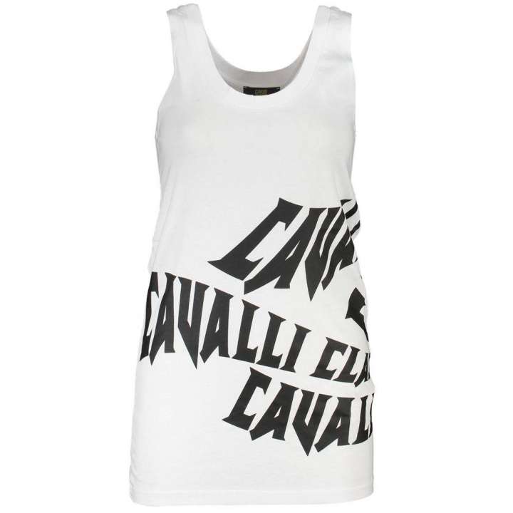 Priser på Cavalli Class White Cotton Women Top