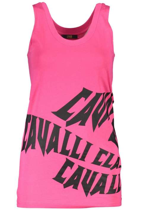 Priser på Cavalli Class Pink Cotton Women Top