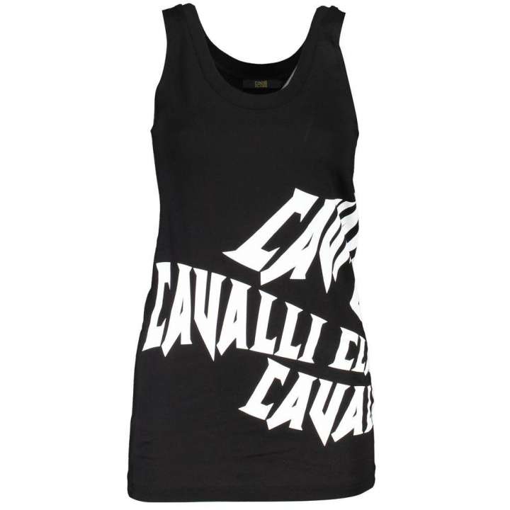 Priser på Cavalli Class Black Cotton Women Top