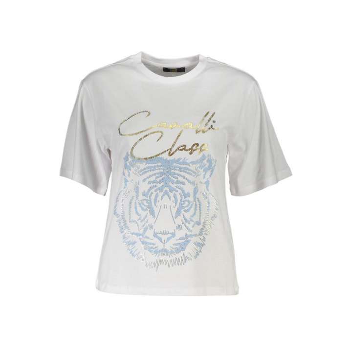 Priser på Cavalli Class White Cotton Women T-Shirt