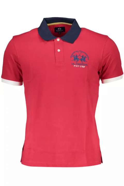 Priser på La Martina Red Cotton Men Polo