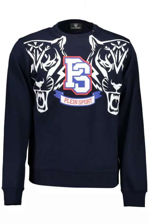 Priser på Plein Sport Blue Cotton Mens Sweater