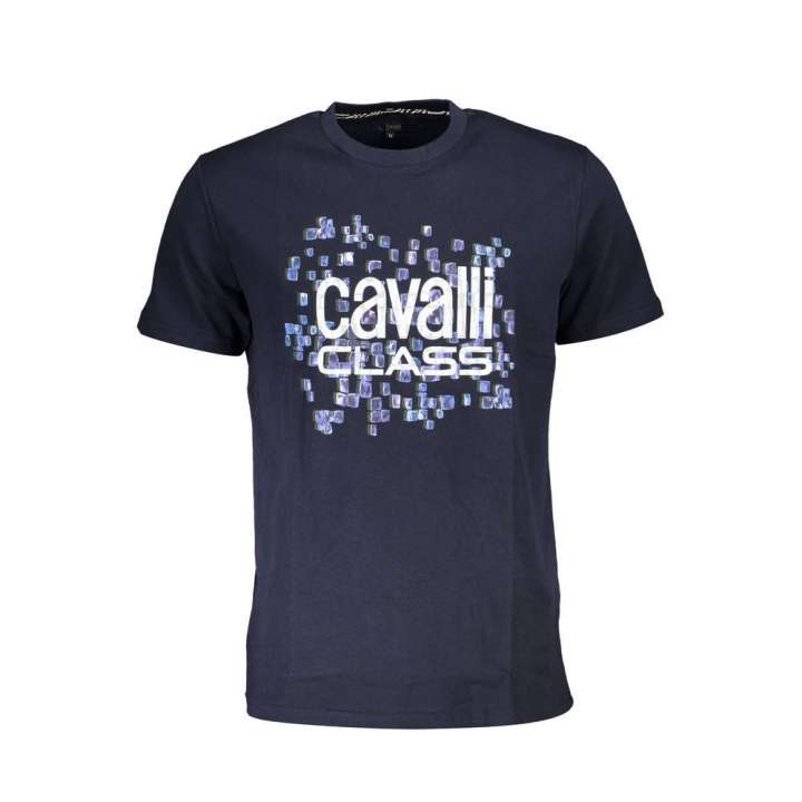 Priser på Cavalli Class Blue Cotton T-Shirt