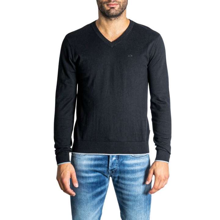 Priser på Armani Exchange Black Cotton T-Shirt