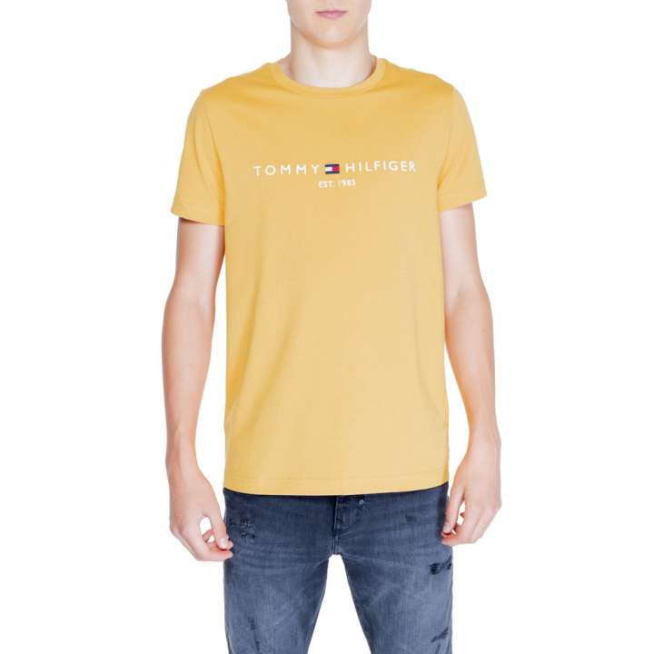 Priser på Tommy Hilfiger Yellow Cotton T-Shirt