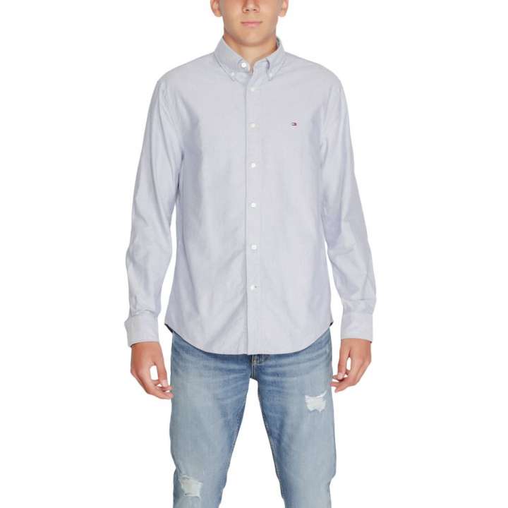 Priser på Tommy Hilfiger Blue Organic Cotton Shirt