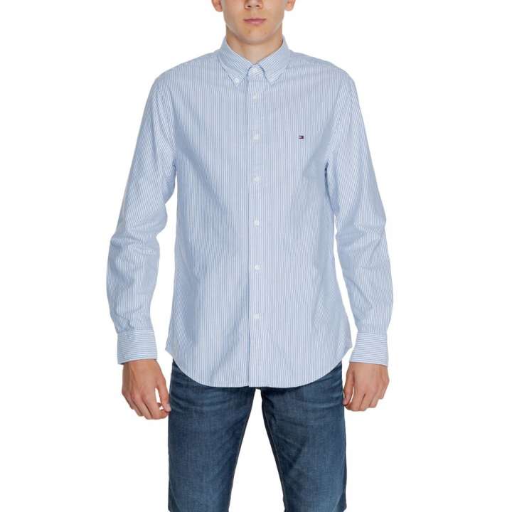 Priser på Tommy Hilfiger Blue Organic Cotton Shirt