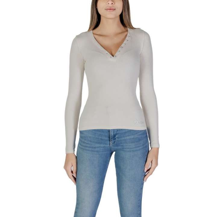 Priser på Guess Cream Viscose Tops & T-Shirt