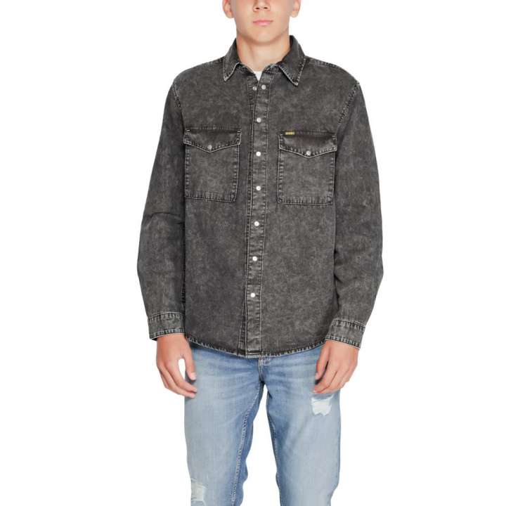 Priser på Gas Black Cotton Shirt