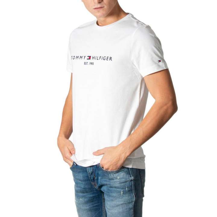 Priser på Tommy Hilfiger Cream Cotton T-Shirt