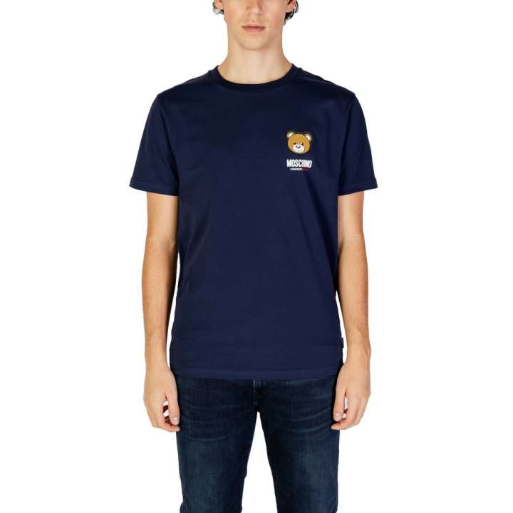 Priser på Moschino Blue Cotton T-Shirt