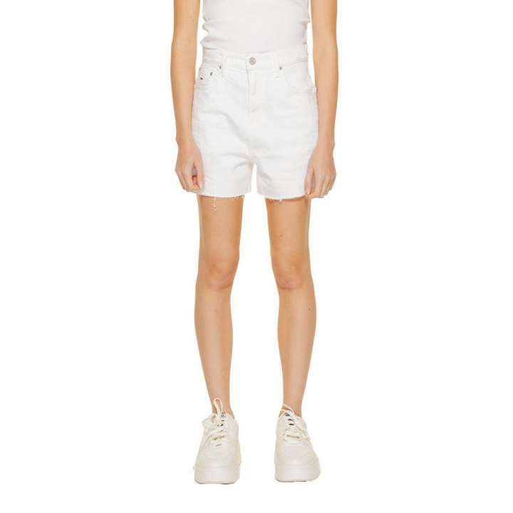 Priser på Tommy Hilfiger Jeans White Cotton Rigenerato Short