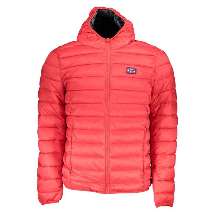 Priser på Norway 1963 Sleek Pink Hooded Jacket for Men