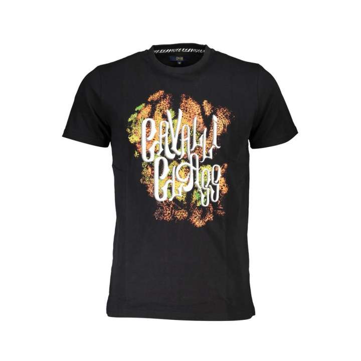 Priser på Cavalli Class Black Cotton T-Shirt