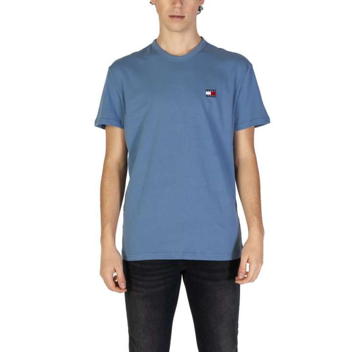 Priser på Tommy Hilfiger Jeans Light Blue Cotton Rigenerato T-Shirt