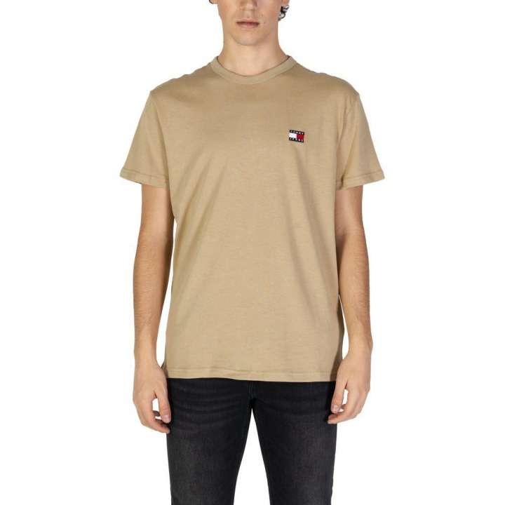 Priser på Tommy Hilfiger Jeans Beige Cotton Rigenerato T-Shirt