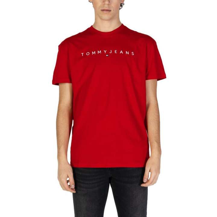 Priser på Tommy Hilfiger Jeans Red Cotton Rigenerato T-Shirt