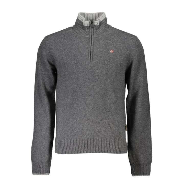 Priser på Napapijri Gray Fabric Men Sweater