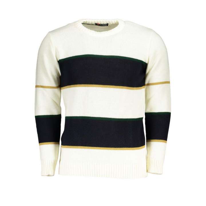 Priser på U.S. Grand Polo White Fabric Sweater