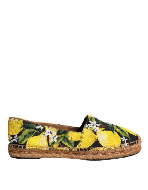 Priser på Dolce & Gabbana Multicolor Lemon Slip On Espadrilles Shoes