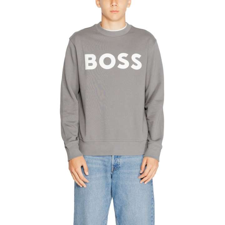 Priser på Hugo Boss Gray Cotton Sweater