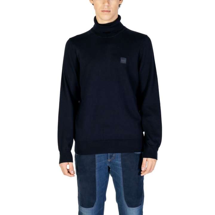 Priser på Hugo Boss Blue Cotton Sweater