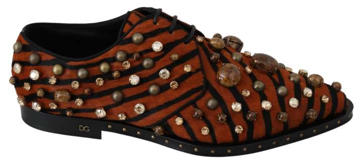 Priser på Dolce & Gabbana Tiger Pattern Crystal Embellished Flats