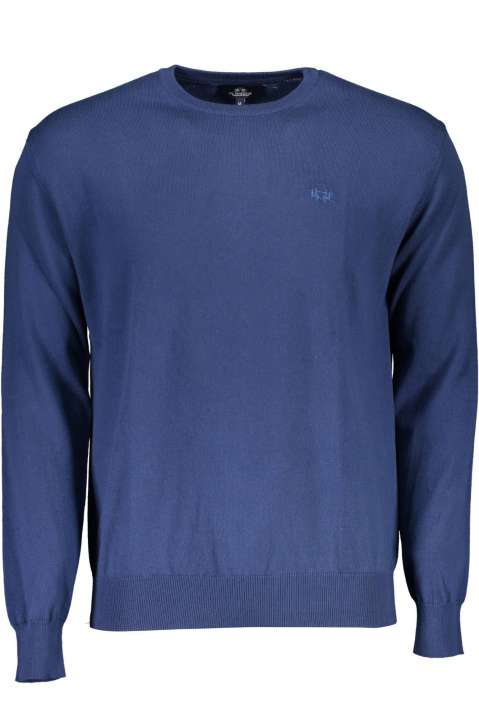 Priser på La Martina Blue Cotton Men Sweater