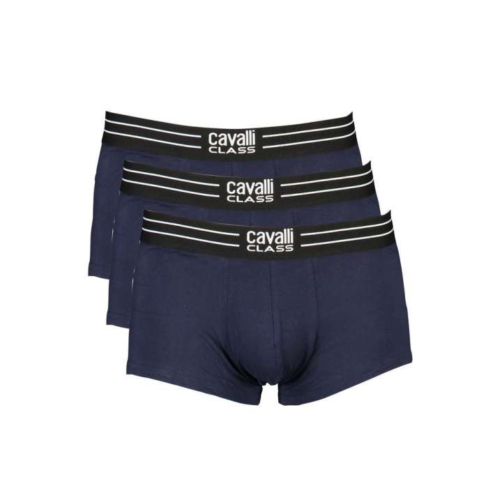 Priser på Cavalli Class Blue Cotton Underwear