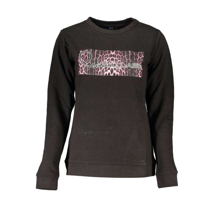 Priser på Cavalli Class Black Cotton Sweater