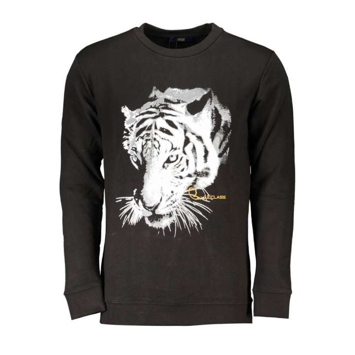 Priser på Cavalli Class Black Cotton Sweater