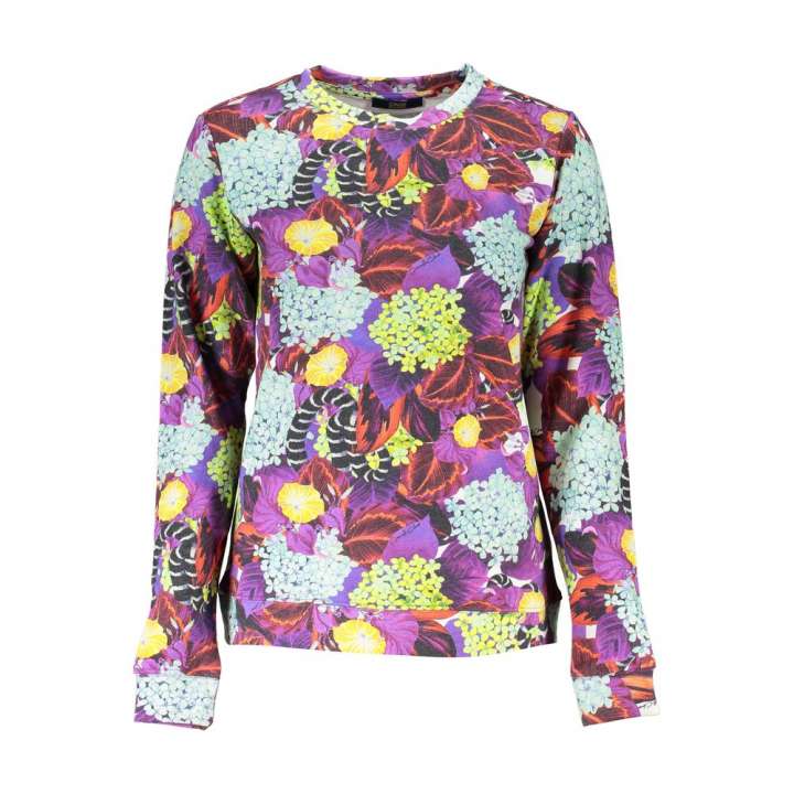 Priser på Cavalli Class Elegant Purple Crew Neck Sweater