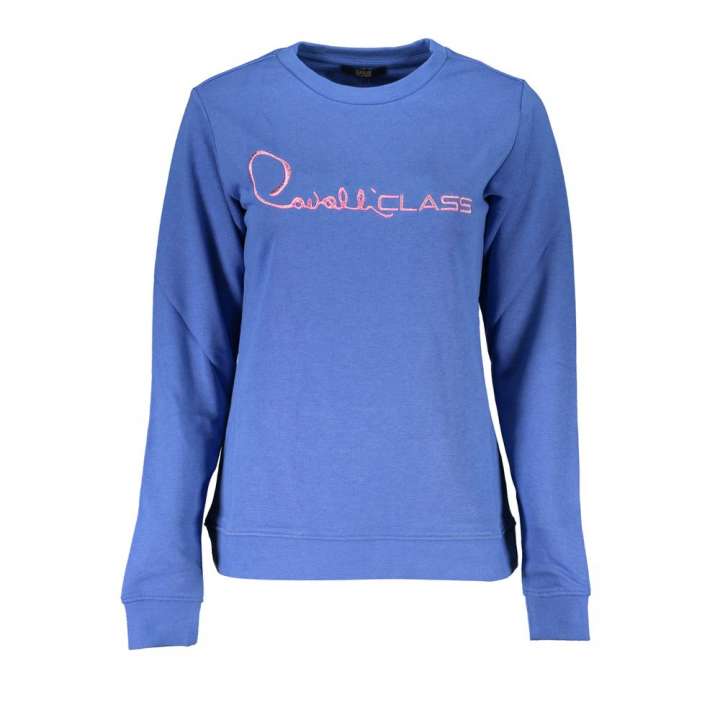 Priser på Cavalli Class Blue Cotton Sweater