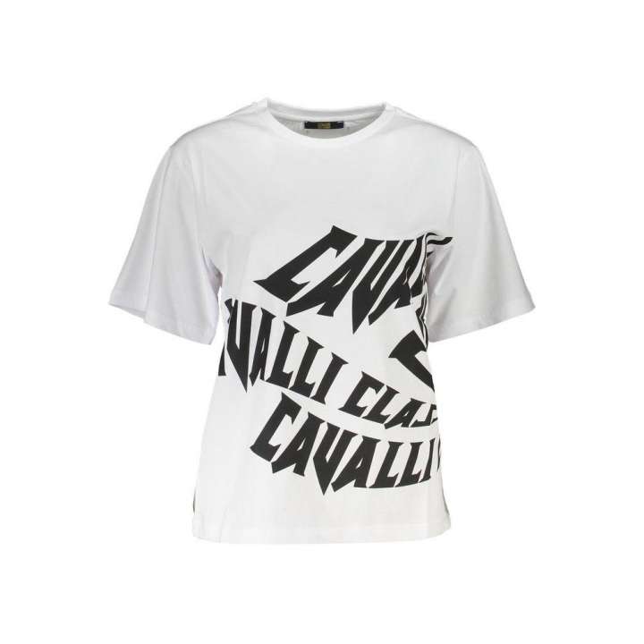 Priser på Cavalli Class White Cotton Women T-Shirt